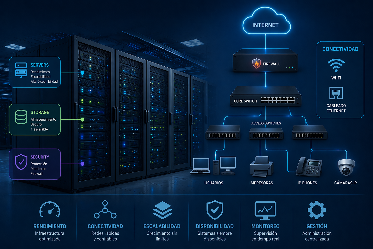 Servers and networking